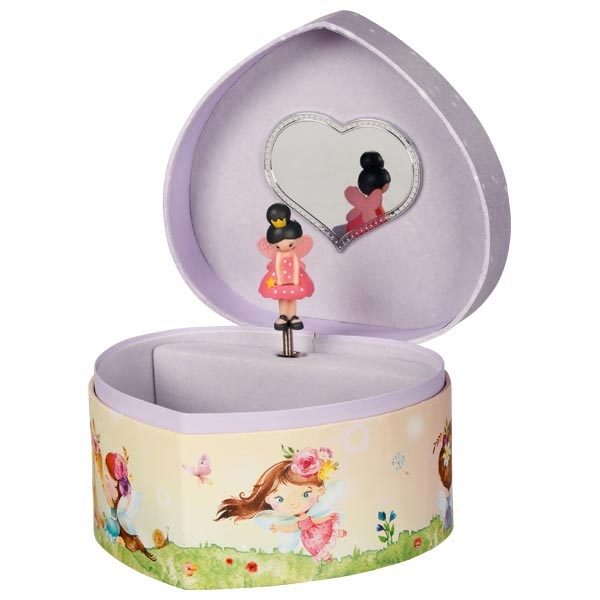 Goki Music Box, Fairy, Heart-Shaped