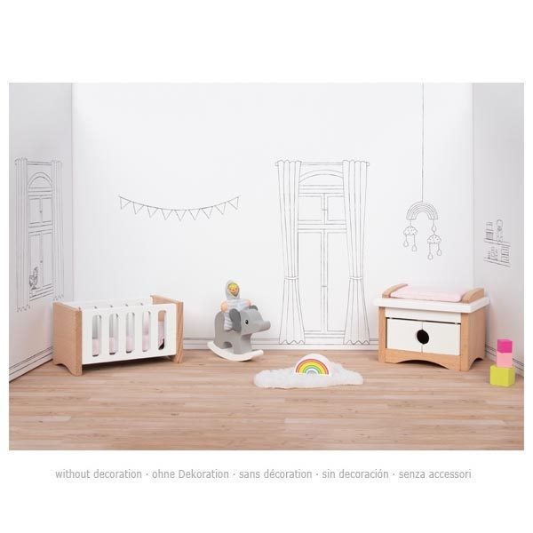 Goki Style Doll's Furniture, Baby Room