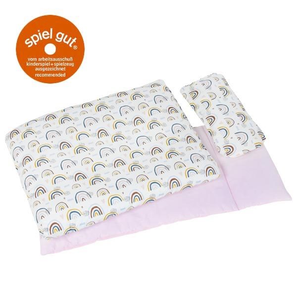 Goki Doll's Bedding Set, Rainbow