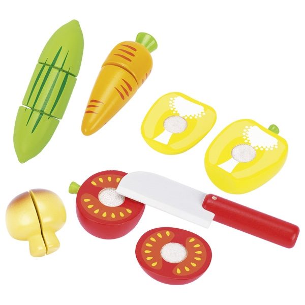 Goki Vegetables with Velcro, 12 Pieces