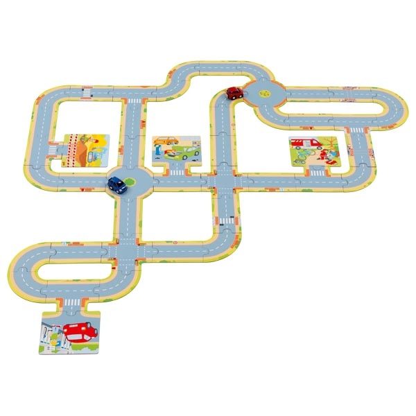 Goki Floor Road Track with 2 Vehicles