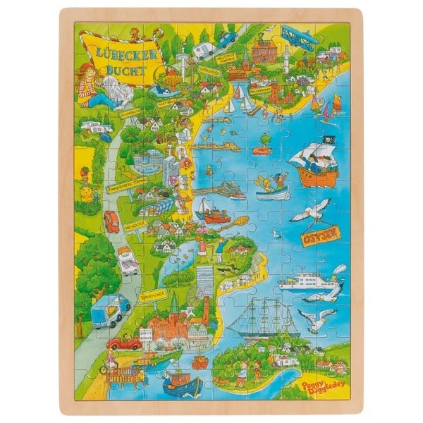 Goki Inlay Puzzle, Peggy in the Bay of Lübeck