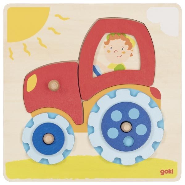 Goki Lift-Out Puzzle, Tractor