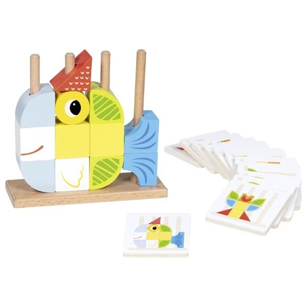Goki Vario Peg Game with 12 Template Cards