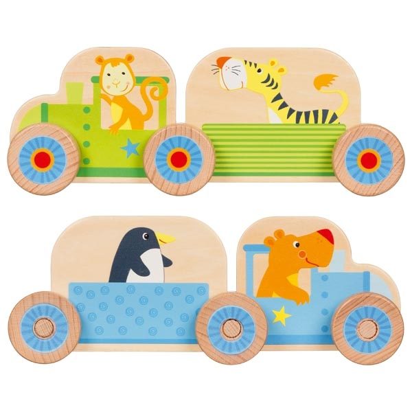 Goki My Little Train Building Set, 16 Pieces