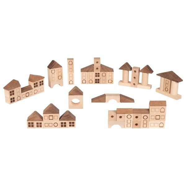 Goki Nature Town Building Bricks, 70 Pieces