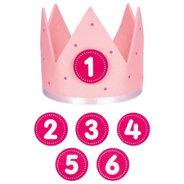 Goki Birthday Crown, Pink