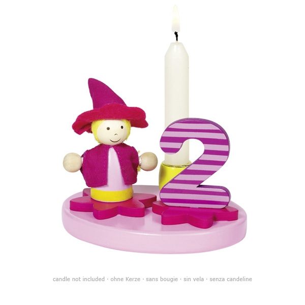 Goki Birthday Candle Holder, Little Girl