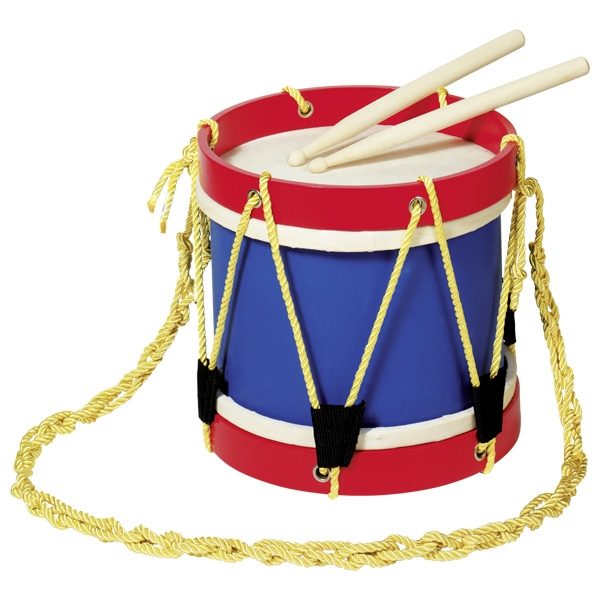 Goki Wooden Drum with Natural Hide, Ø 21.5 cm