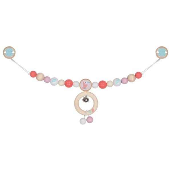 Goki Pram Chain with Clips, Atlantic Puffin