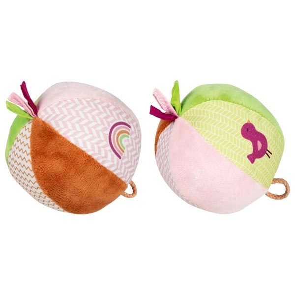 Goki Soft Balls with a Bell, Cotton Velour
