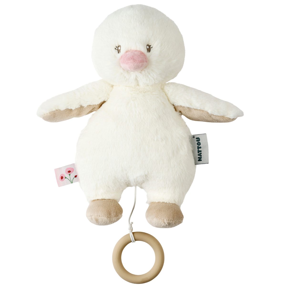 Nattou FanFan Musical Duck, 30 cm, Off-White