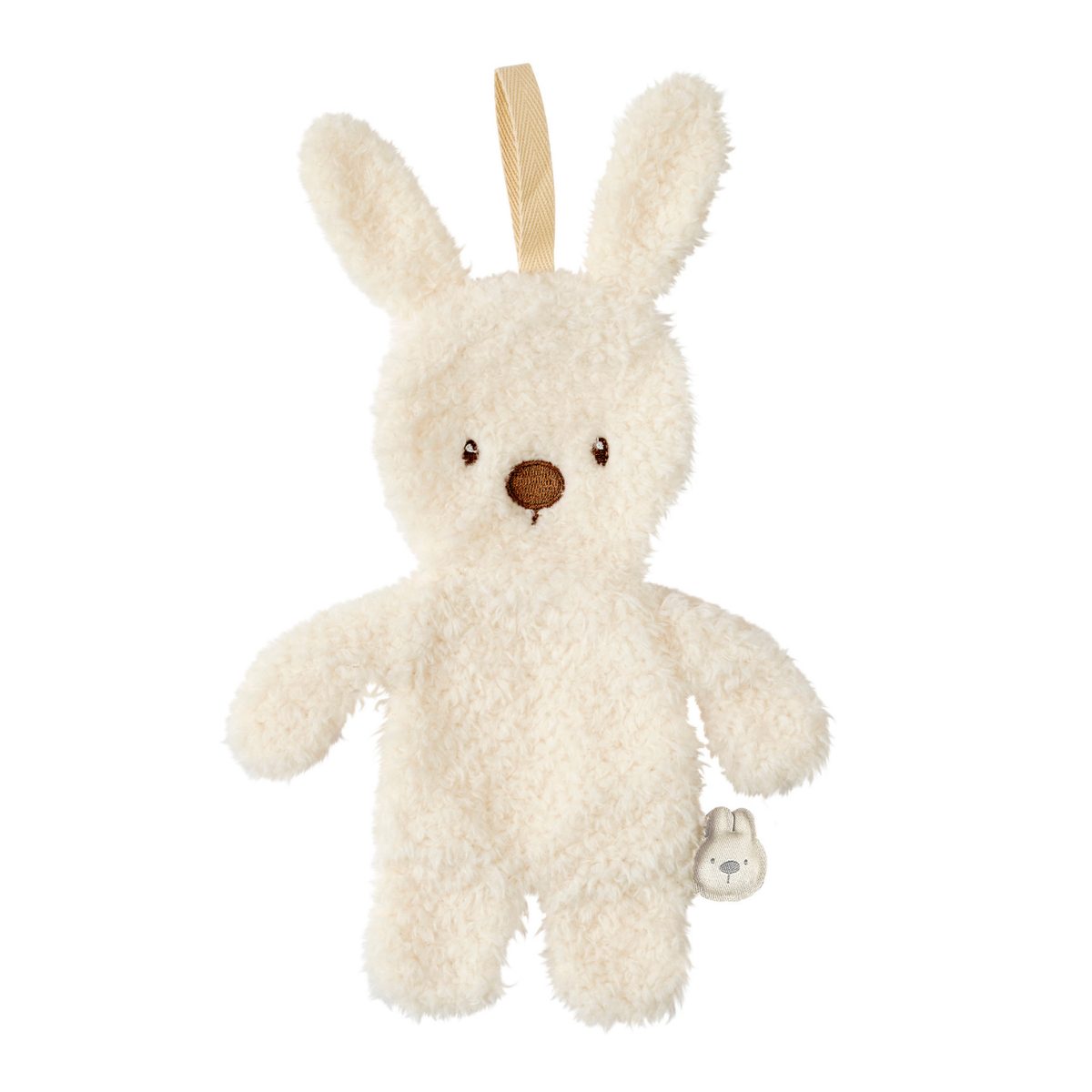 Nattou TEDDY Pacifier Cloth, Bunny, 26 cm, Ecru