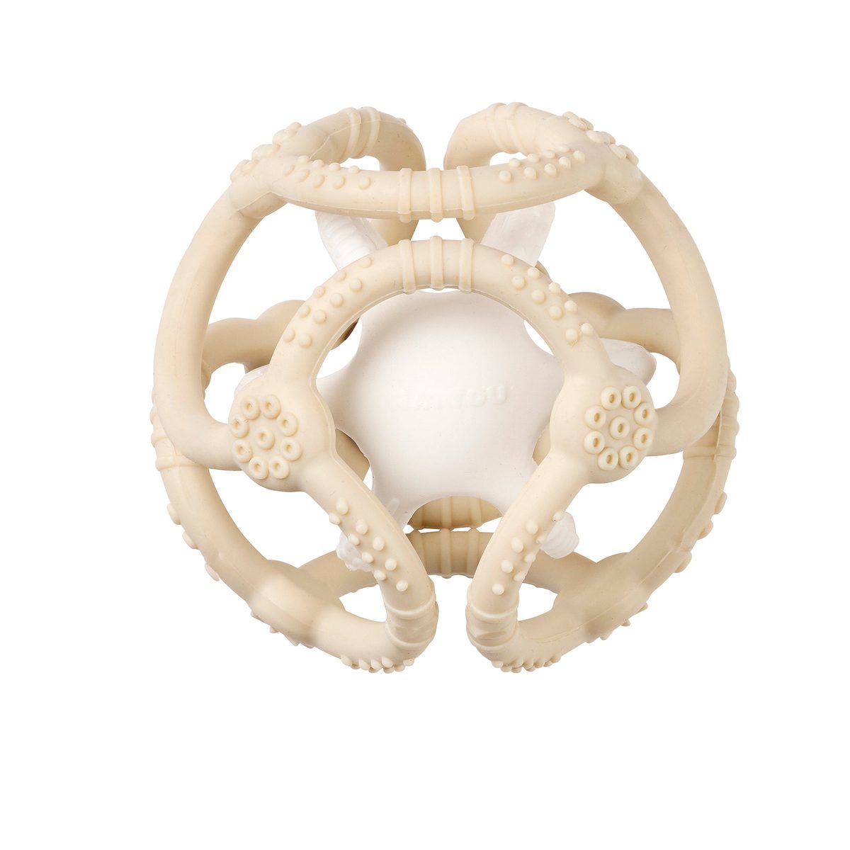 Nattou Silicone Ball Set, Clay & White