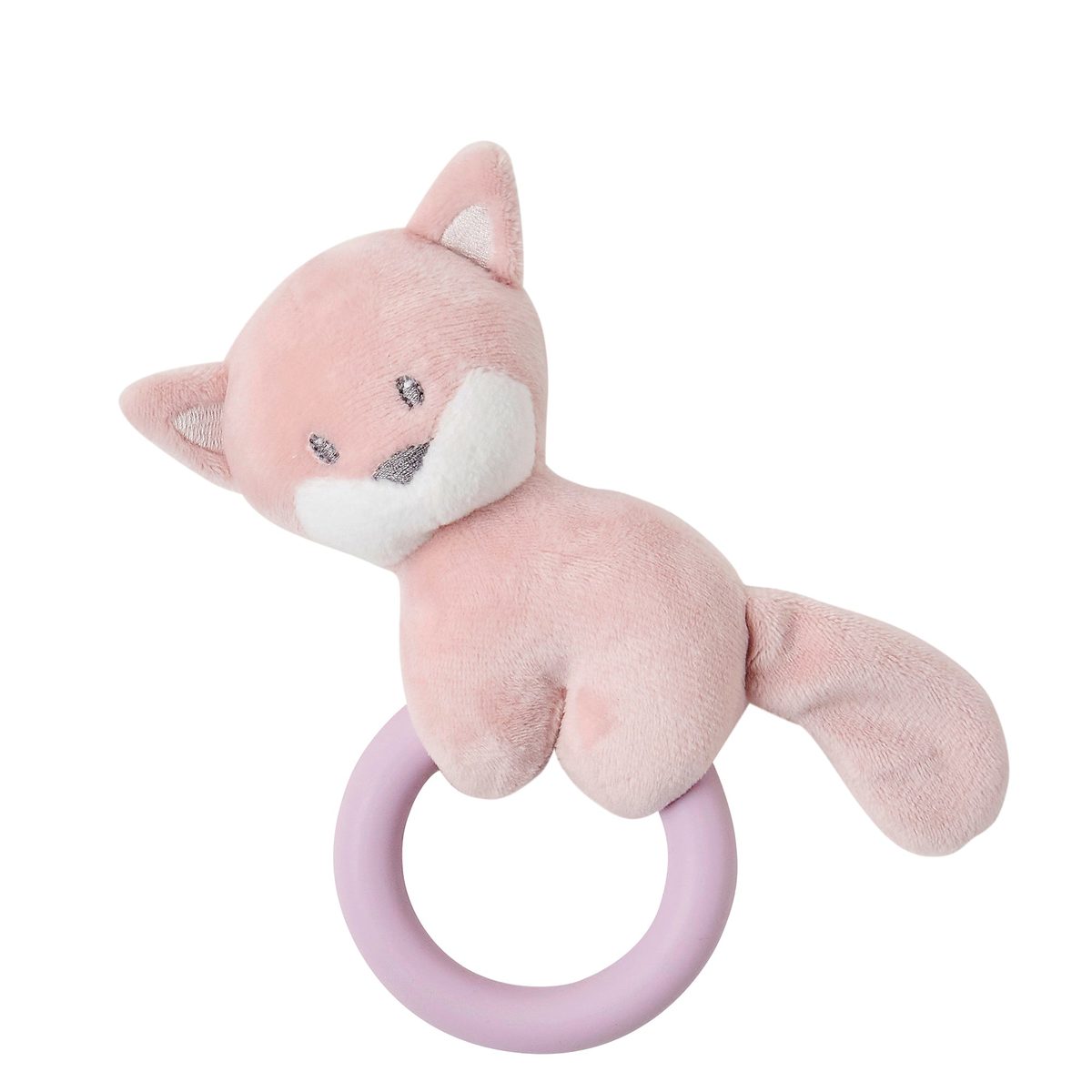 Nattou Rattle Teether with Silicone Ring