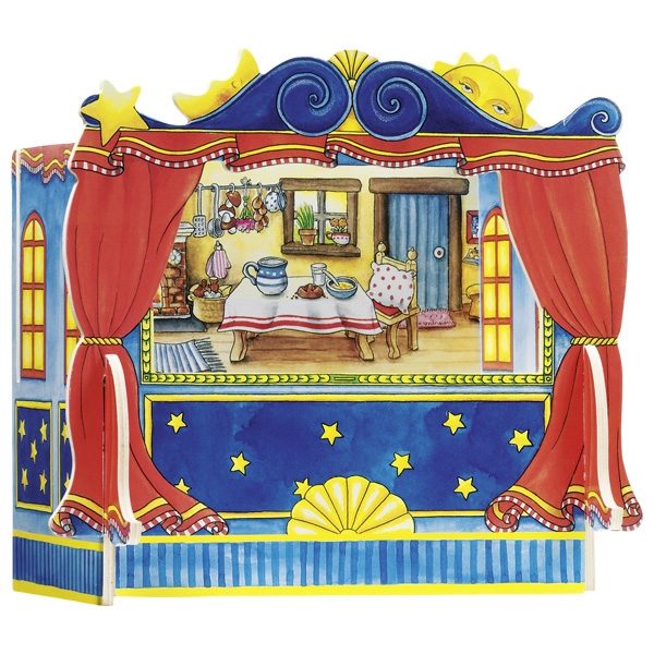 Goki Finger Puppet Theatre with 5 Backdrops