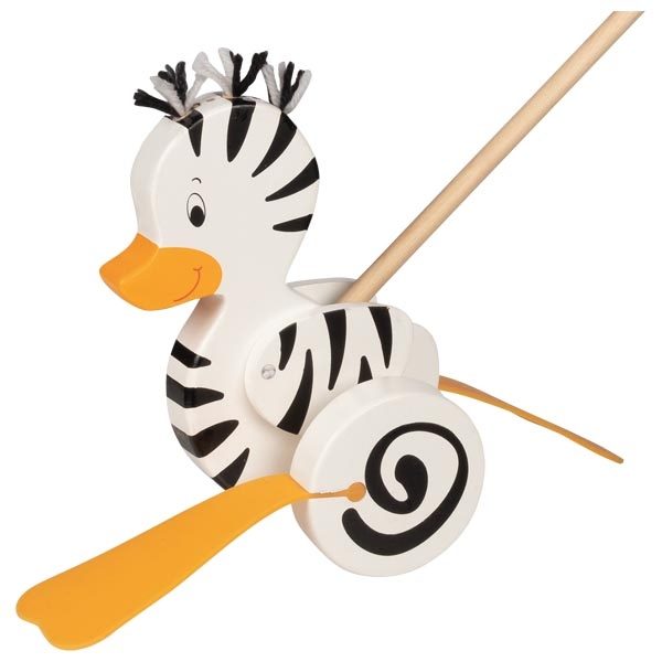 Goki Push-Along Zebra-Duck