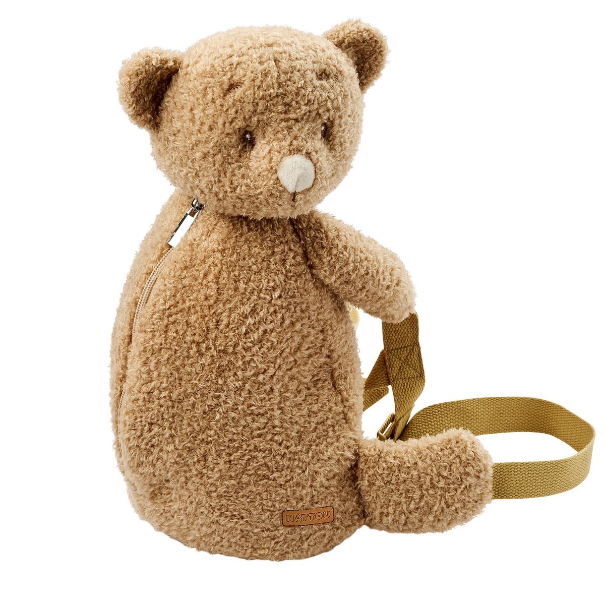 Nattou TEDDY Bear Backpack, 30 cm, Beige
