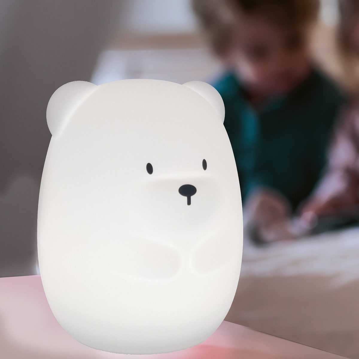 Nattou Silicone Night Light, Bear, 15 cm