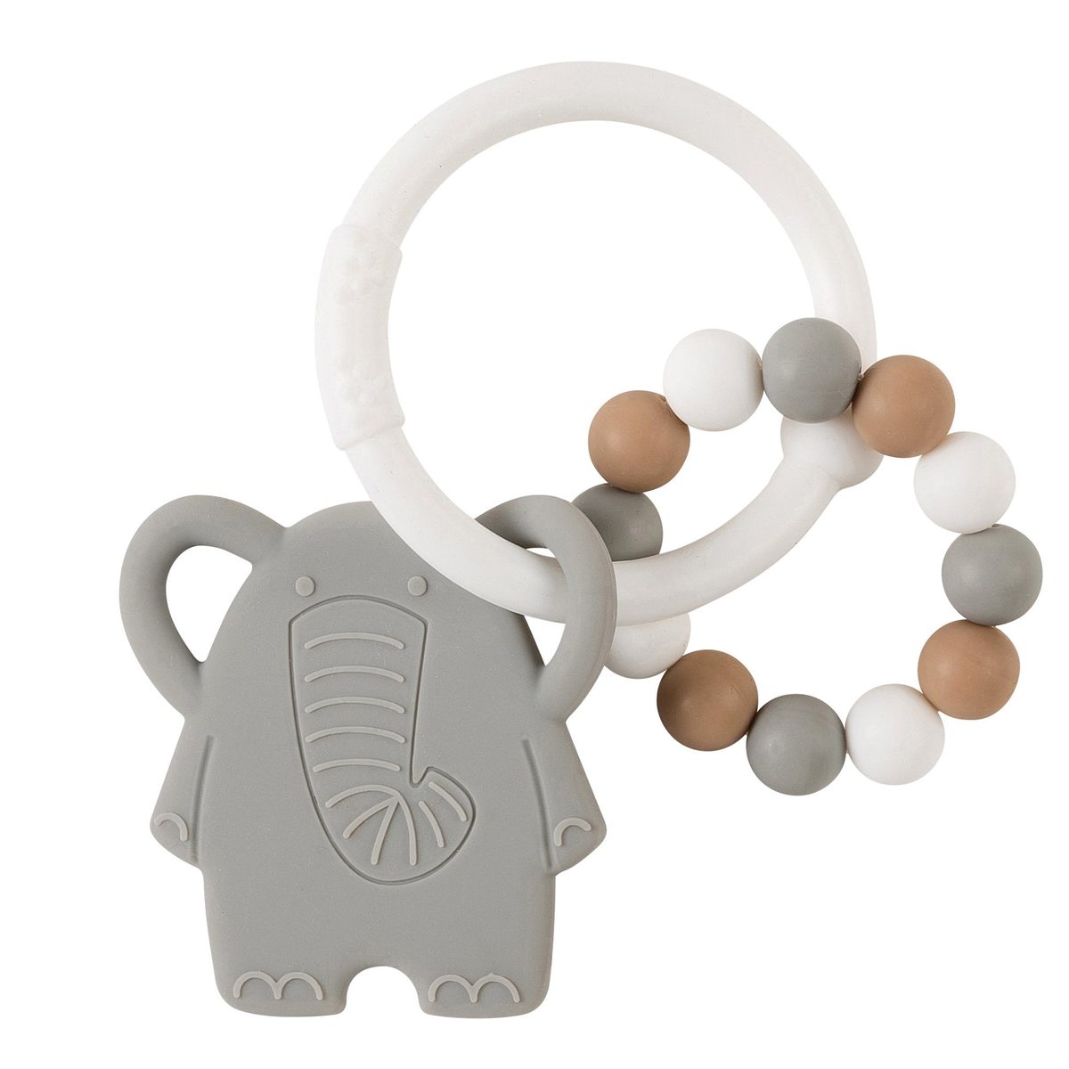 Nattou Silicone Teether, Grey