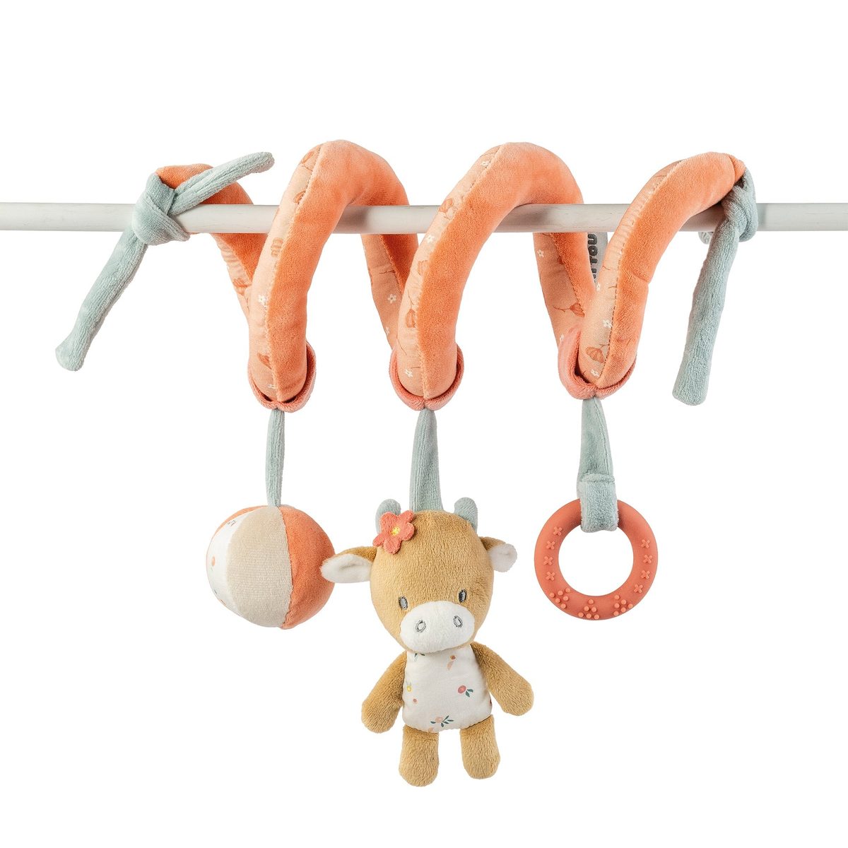 Nattou Mila, Lana & Zoe Cot Spiral, Coral