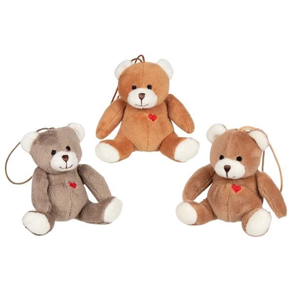 Goki Plush Bear Hanger, Little Heartbreaker