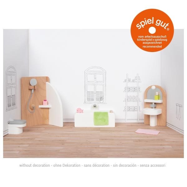 Goki Style Doll's Furniture, Bathroom