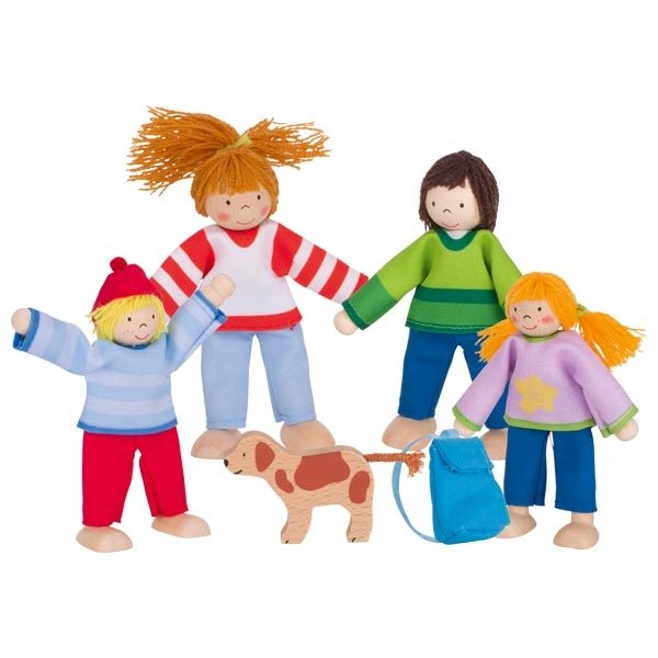 Goki Flexible Dolls, Camping Family