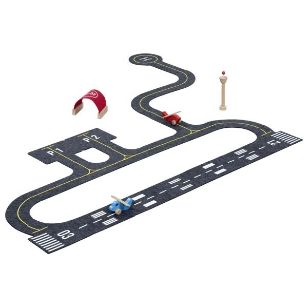Goki Air Airport Playset, 26 Pieces