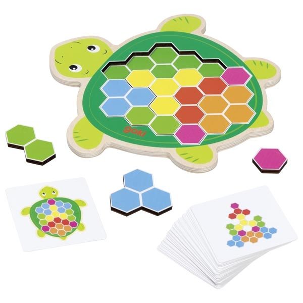 Goki Turtle Tile Game, Rosy