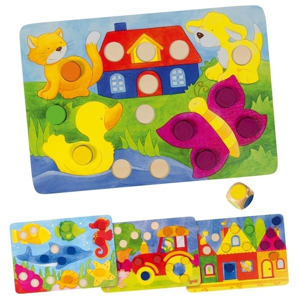 Goki Colour Dice Game, 96 Pieces