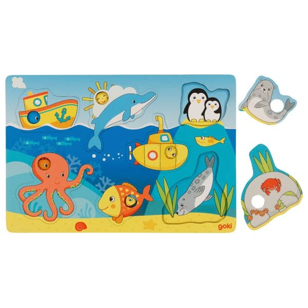 Goki Background Puzzle, Sea Animals