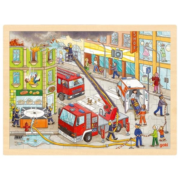 Goki Inlay Puzzle, Firefighting