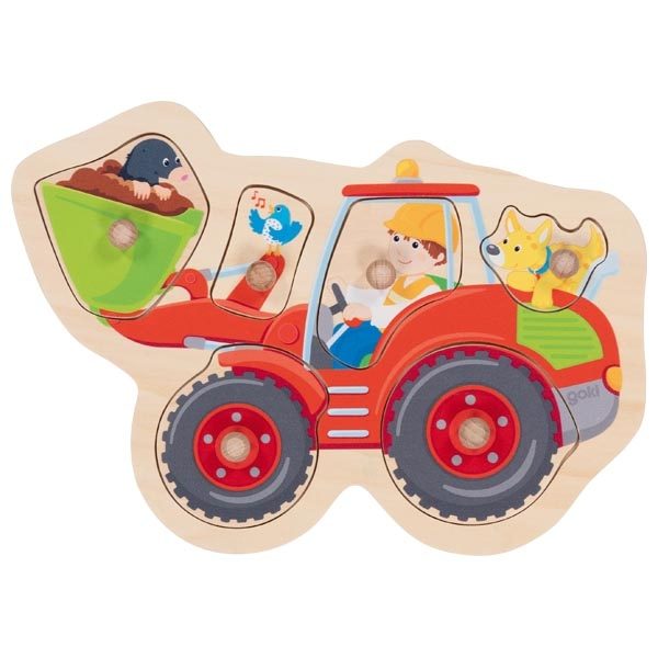 Goki Lift-Out Puzzle, Wheel Loader