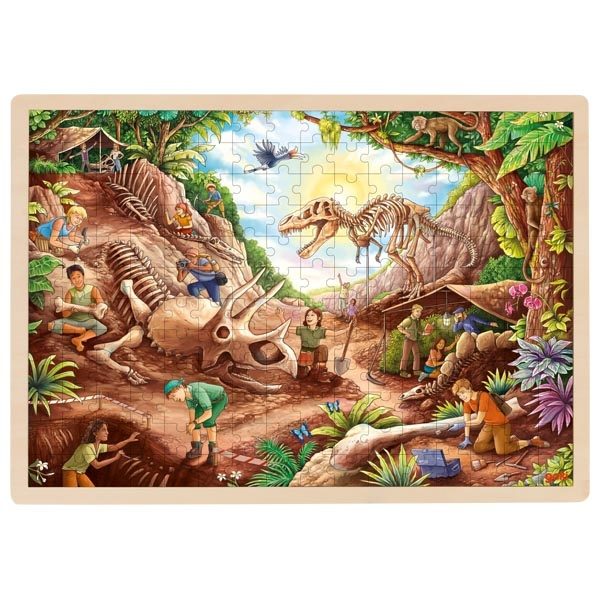 Goki Inlay Puzzle, Dinosaur Excavation Site