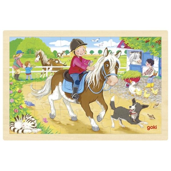 Goki Inlay Puzzle, Pony Farm