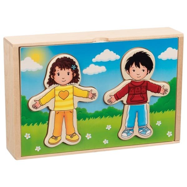 Goki Dress-Up Puzzle, Boy and Girl