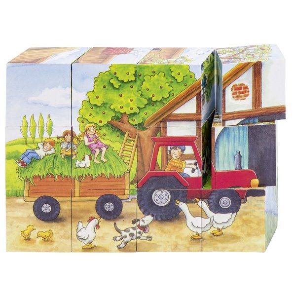 Goki Cube Puzzle, Seasons on the Farm