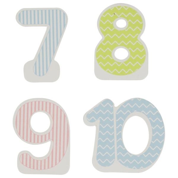 Goki Birthday Train Additional Numbers 7, 8, 9, 10
