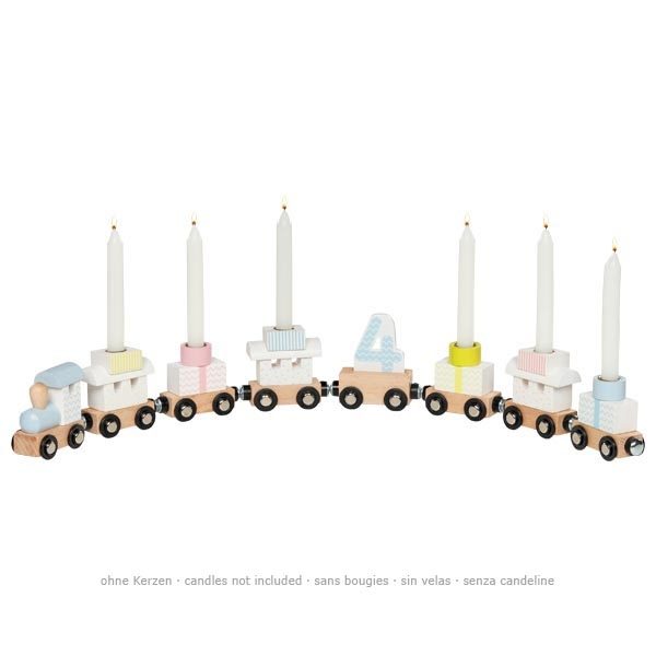 Goki Birthday Train, Magnetic, Pastel