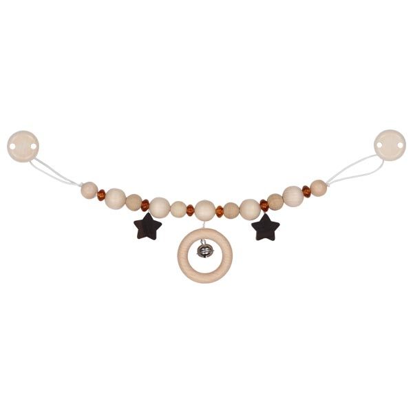 Goki Nature Pram Chain with Clips, Amber