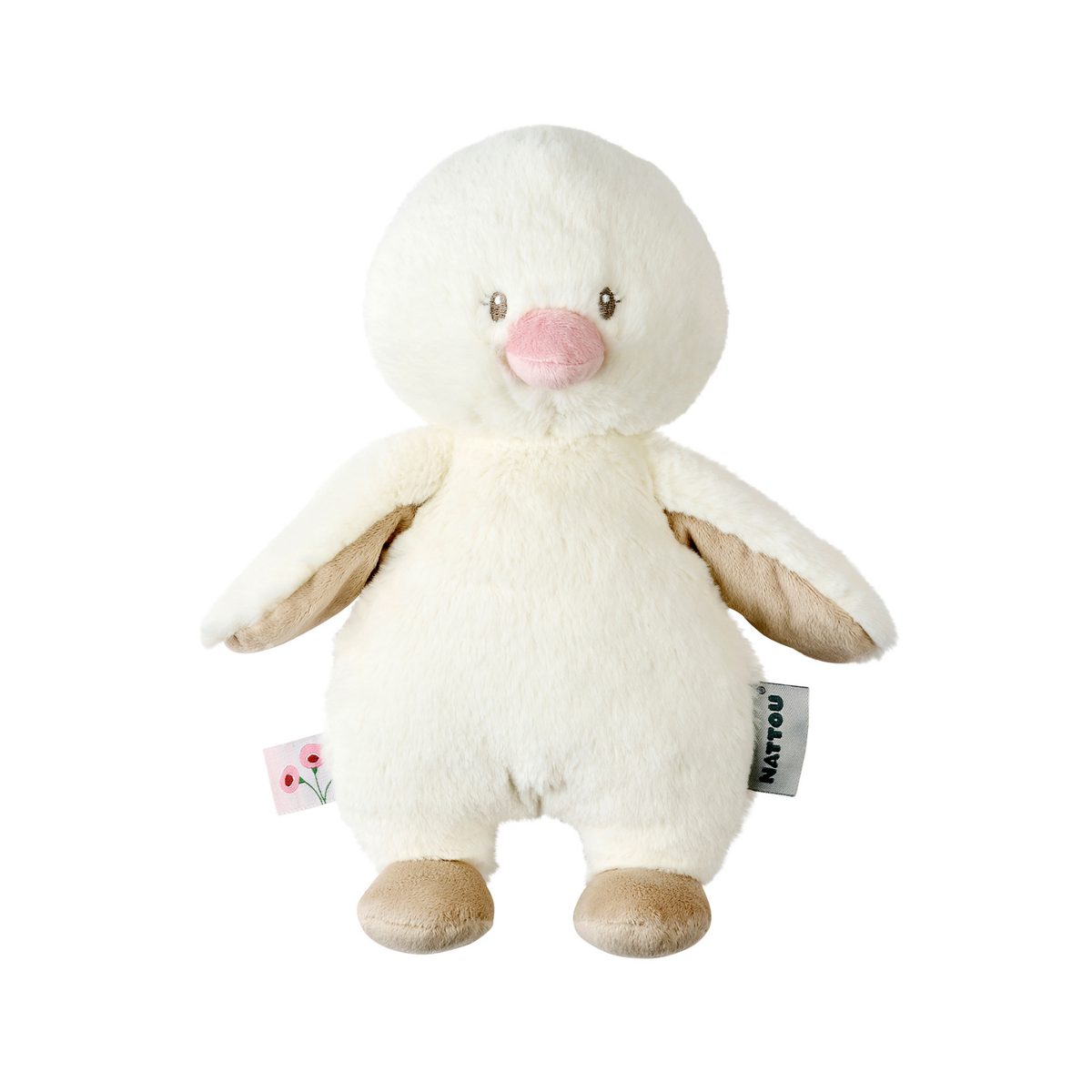 Nattou FanFan Cuddle Duck, 30 cm, Off-White