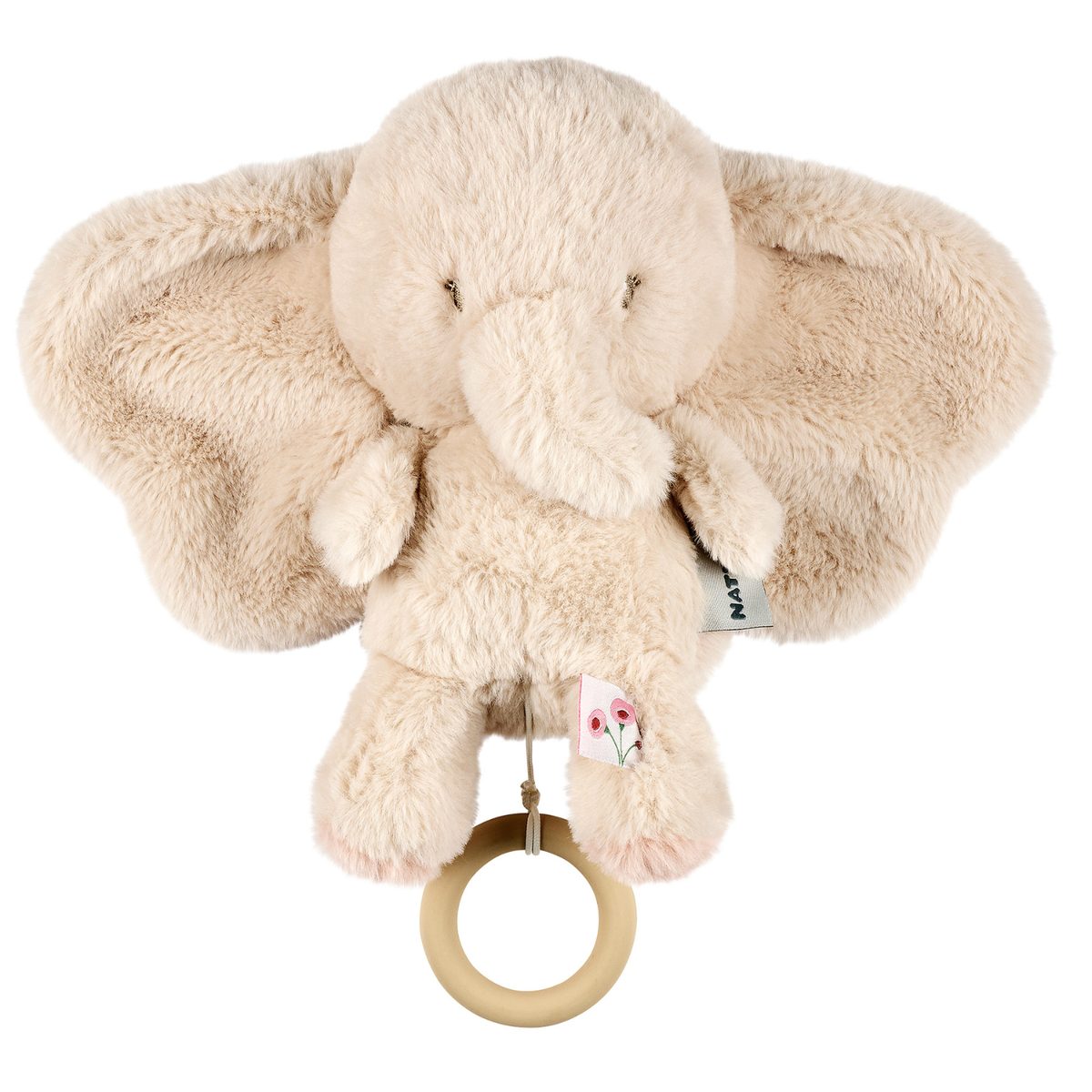 Nattou FanFan Musical Elephant, 25 cm, Sand