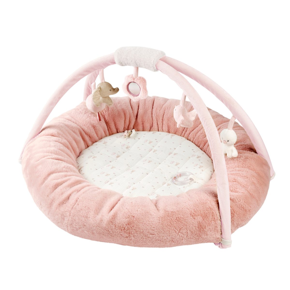 Nattou FanFan Baby Playmat with Arches, 90 cm, Pink