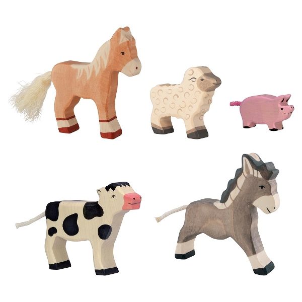 HOLZTIGER Farm Animals Set