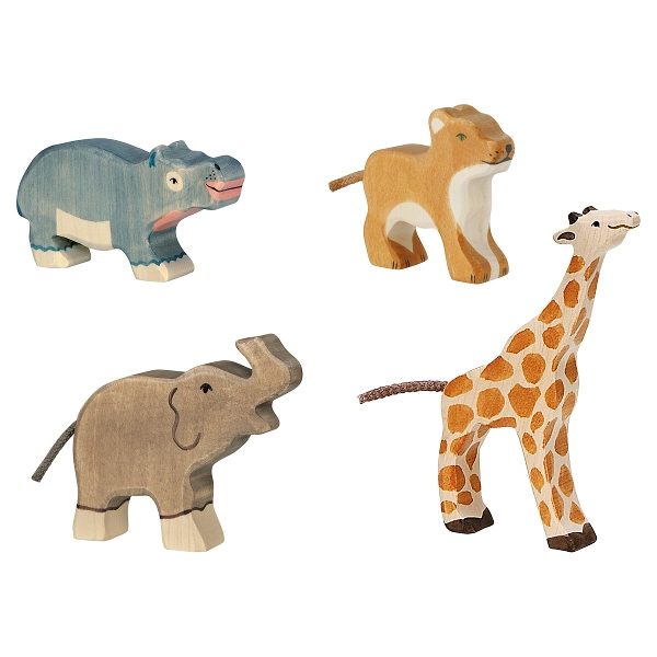 HOLZTIGER Wild Animals, Set of 4