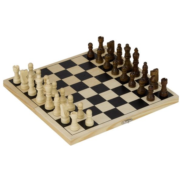 Chess Set in a Plywood Case