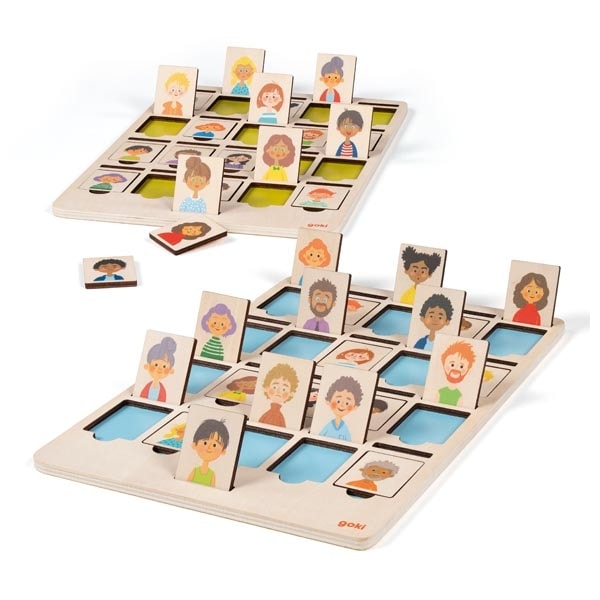Guess Who I Am wooden guessing game